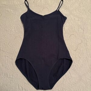 Capezio V-Neck Camisole Leotard Navy Blue